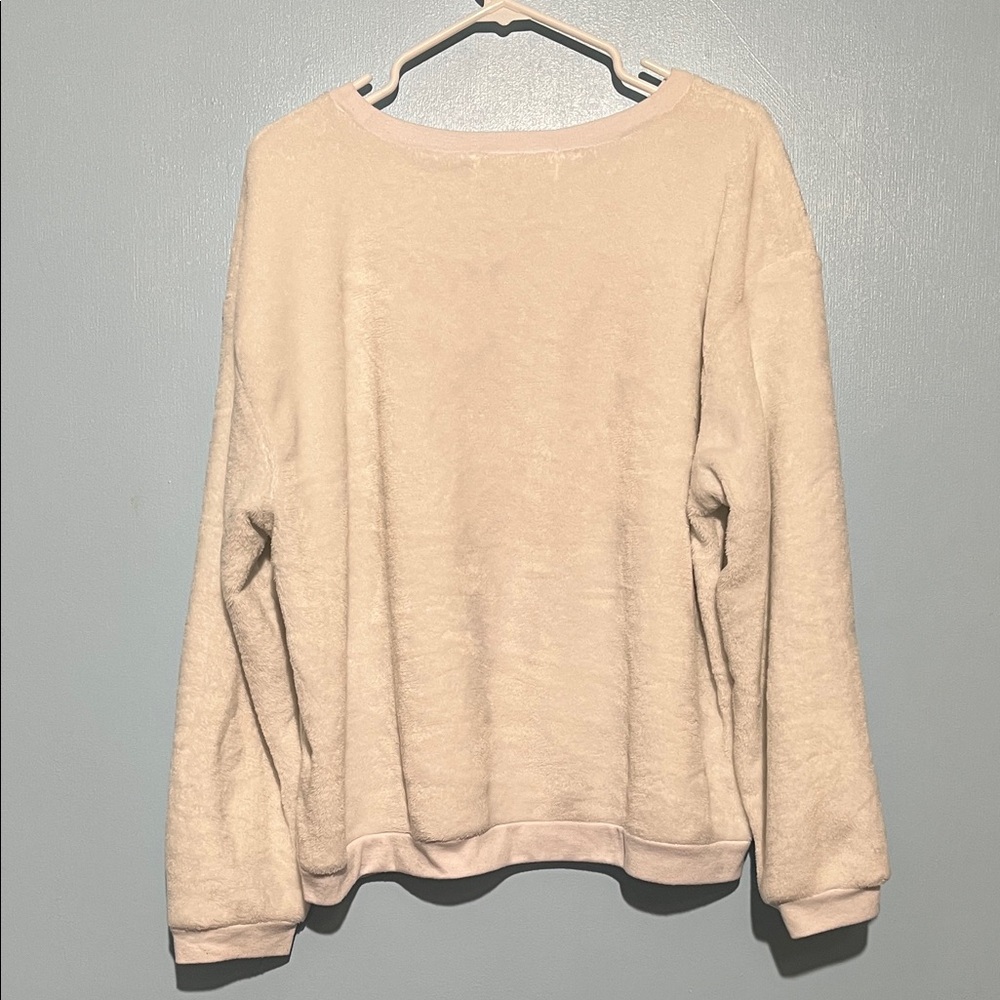 Sweatshirt with Unicorn Design XXL white Wound Up soft fuzzy pullover - Picture 7 of 8